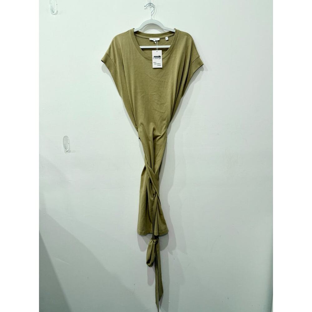 Vince Olive Green Midi Dress